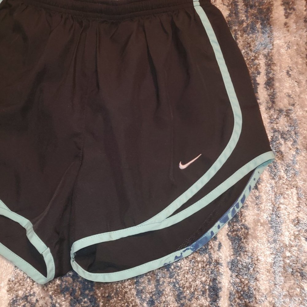 Black Dri-fit Nike Running Shorts w/ Blue Trim - Picture 4 of 11